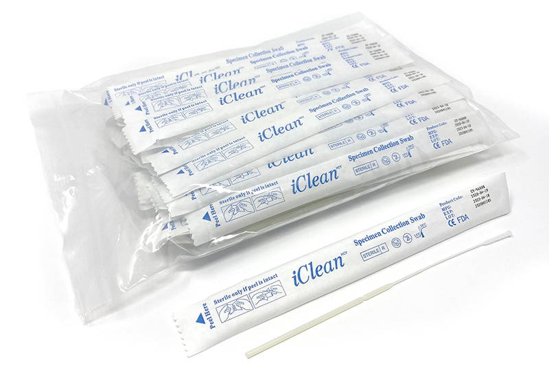 iClean® NP 80mm Nylon Flocked Swab - [6000 Case]